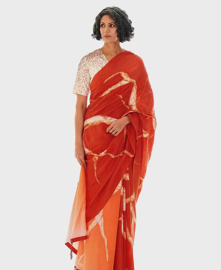 Silk, Banarasi, Printed, Mirrorwork, Salma