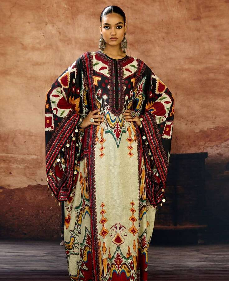 Chanderi, Silk, Pleated, Gota, Embroidery