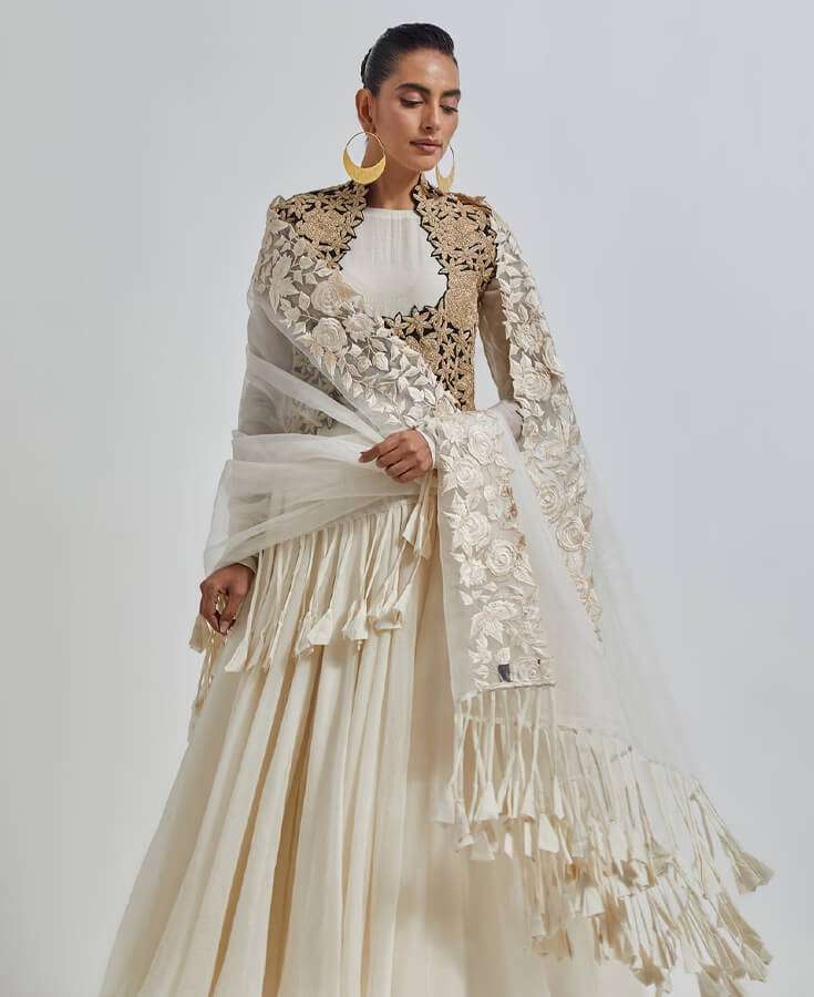 Silk, Chanderi, Embroidery, Sequin