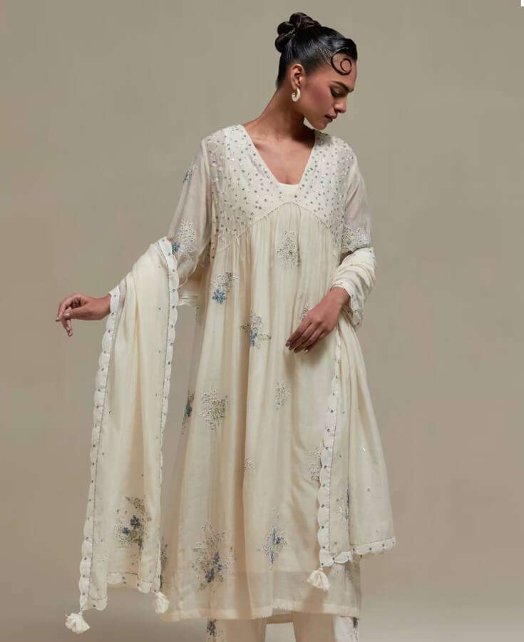 Cotton, Chanderi, Handwoven, Block Printed