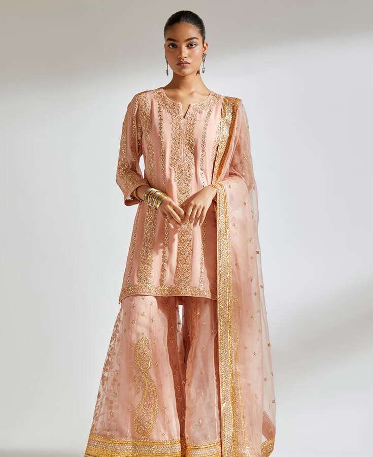 Georgette, Chiffon, Zardozi, Sequins, Crepe