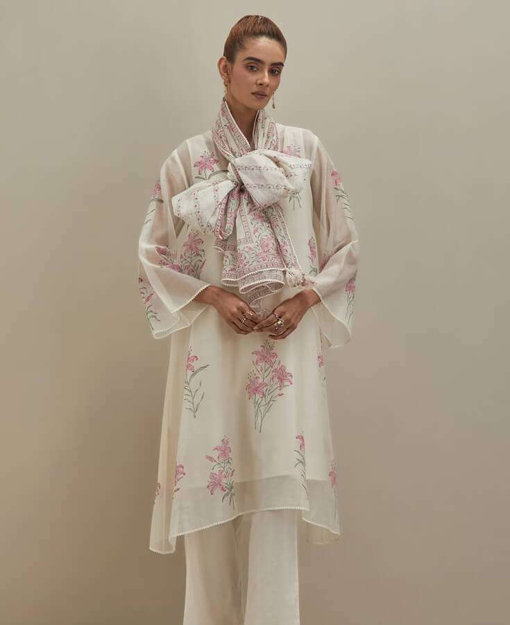 Cotton, Chanderi, Handwoven, Block Printed