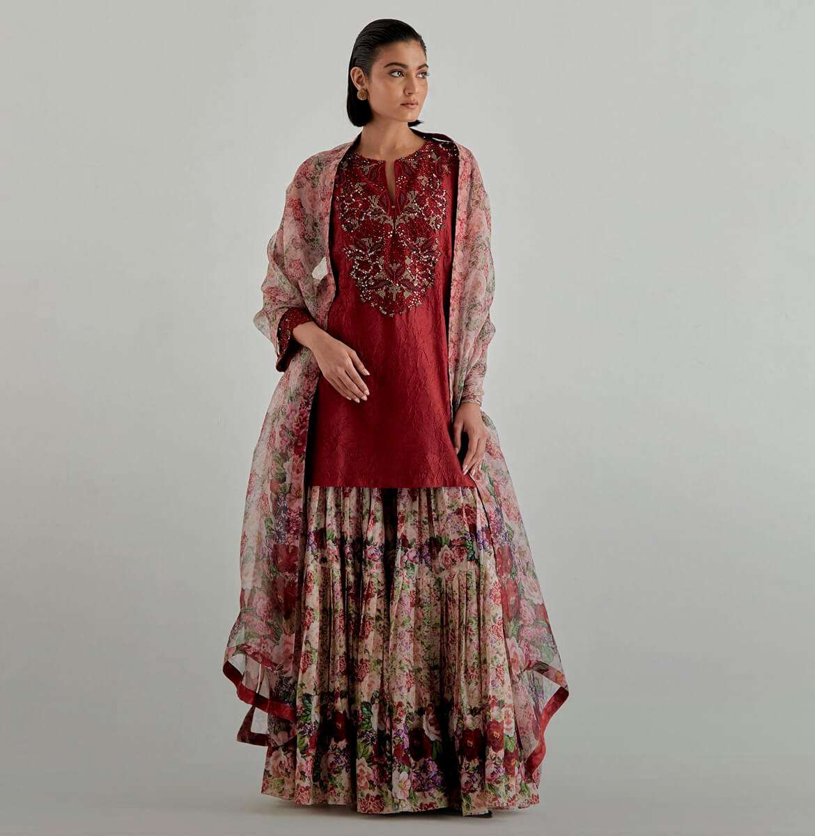 slim fit dress slacks Green Color Floor Length Gown inspired from Sabyasachi Collection – Panache  Haute Couture