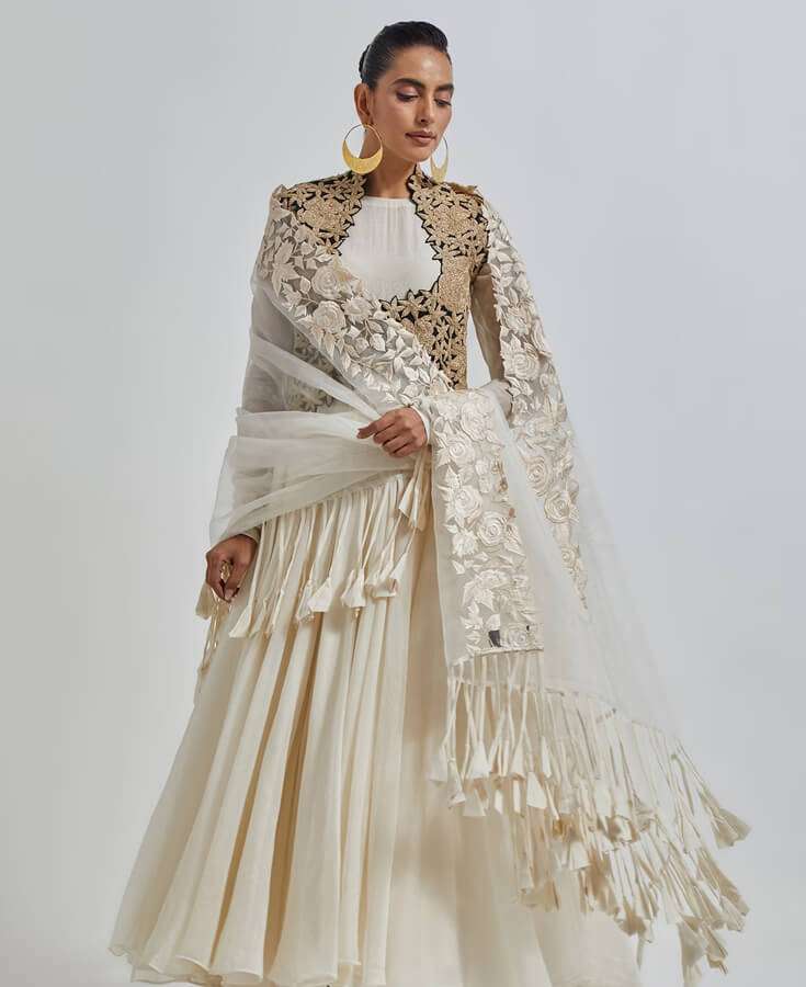 Silk, Chanderi, Embroidery, Sequin