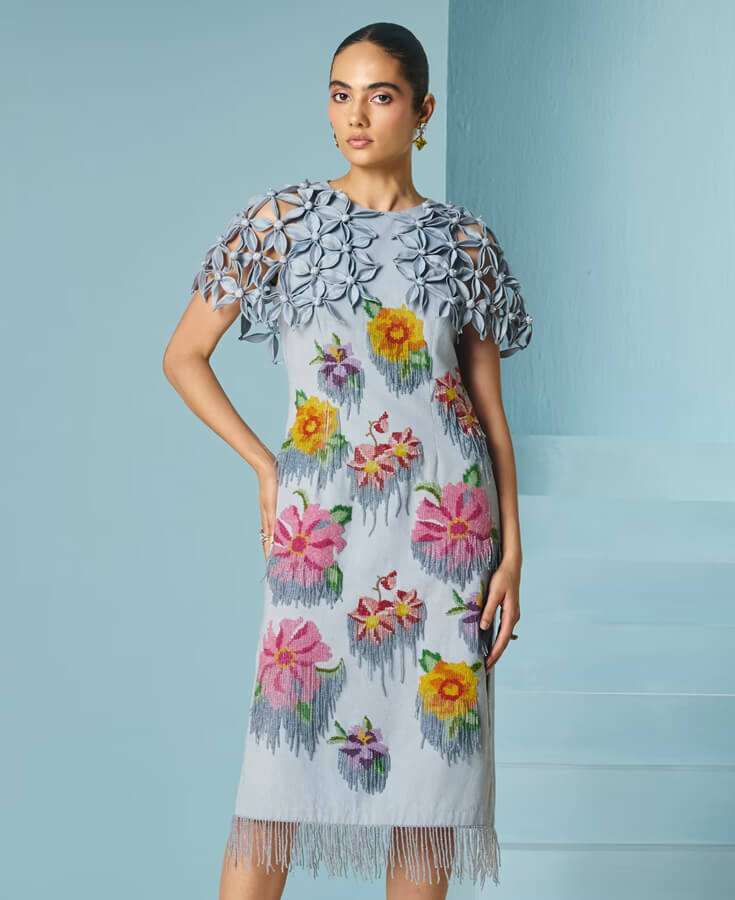 slim fit dress slacks Buttoned Maxi Dress with Smocked Waist and Slit – Krush Kandy main image 0