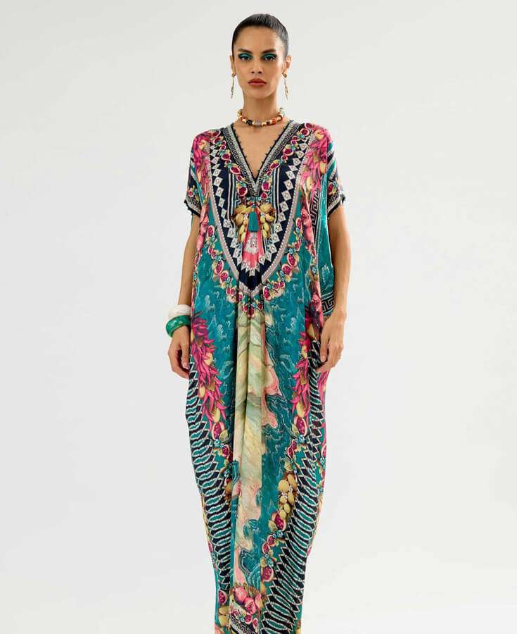 Chanderi, Silk, Pleated, Gota, Embroidery