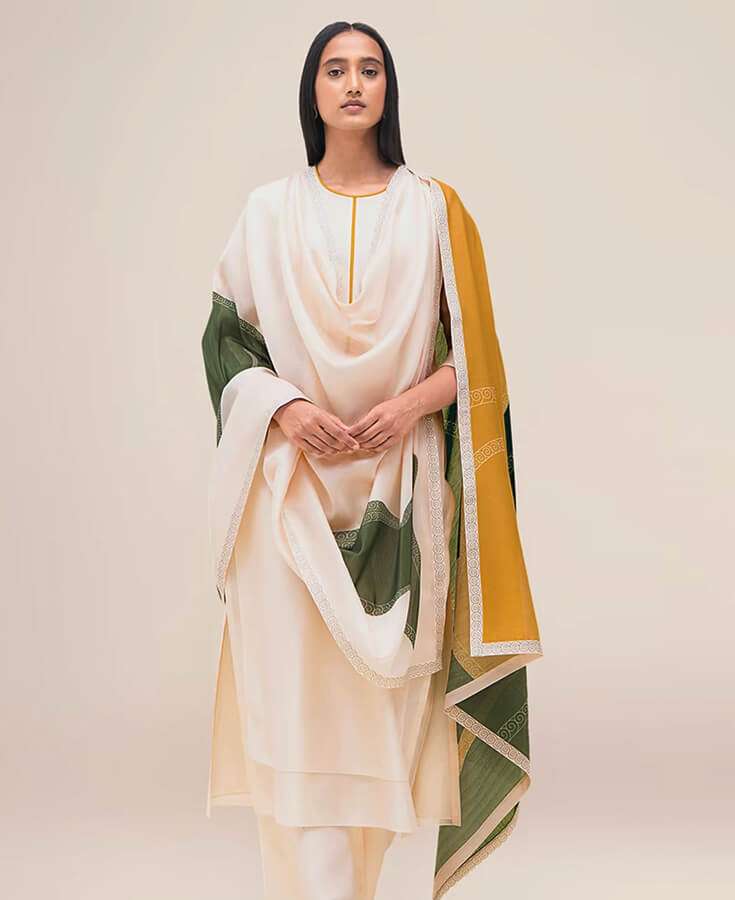 Cotton, Chanderi, Handwoven, Block Printed