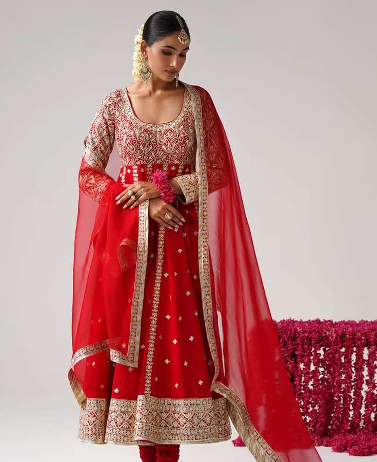 Silk, Chanderi, Embroidery, Sequin
